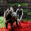Escultura de Animales de Cobre Fundido para Exteriores Imitación Cobre Ganado Terreno de Cultivo Ganado de Cría Cultura Plástico Reforzado con Fibra de Vidrio Costumbre Popular Adornos de Paisaje