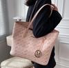 Bolsa Feminina Bolsa de Textura de Alta Qualidade Bolsa Feminina de Grande Capacidade Nova Bolsa de Ombro Simples Versátil de Verão Bolsa Tote Clássica para Trabalho