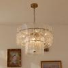 Lámpara de araña de cristal vintage americana, estilo francés, italiano y europeo, de lujo, para sala de estar, dormitorio y comedor.