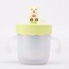 Taza de agua infantil de acero inoxidable 316 grado alimenticio para bebé, taza para leche para el desayuno, taza con pajita, resistente a las caídas, doble asa, taza para beber