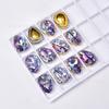 Novo Colorido Laser Gotas De Água Broca De Vidro Pontiagudo Inferior Costurado À Mão Broca diy Decoração De Roupas De Cristal Nail Art Adesivo Broca Material