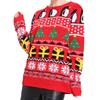 Suéter Jacquard de Natal Europeu e Americano Feminino Cruzamento Outono e Inverno Novo Pulôver Solto Padrão de Floco de Neve Suéter de Tricô