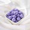 Cuentas de 12 mm Color Macaron Sensación Piel Esmerilada Agujero Recto Hechas a Mano DIY Abalorios Colgante para Coche Llavero para Teléfono Móvil Accesorios