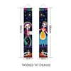 Tecido de Fundo Personalizado para Halloween Transfronteiriço Cortina de Porta Bandeira de Jardim Faixa Casal Dia dos Mortos Suprimentos para Festa em Bar Bandeira