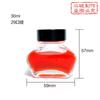 Venta Directa de Fábrica de Grandes Cantidades de Botellas de Tinta Blanca Cristalina Transparente de 30/40 ml para Uso Comercial con Tapas Redondas Grandes al por Mayor
