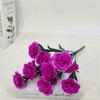 Flores de Clavel de Tallo de Hierba Acuática Multicabezal en Stock al por Mayor para Mesa de Sala de Estar Decoración del Hogar Flores de Seda de Tallo Único Arreglo Floral Artificial