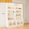 Vitrina de cosméticos, vitrina de uñas para salón de belleza, estante de productos para el cuidado de la piel con puerta de cristal, estante de múltiples niveles