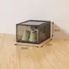 Caja de Zapatos Transparente de Plástico Duro Magnética para Cajón Organizador de Zapatos Estante para Zapatos Grueso Ahorrador de Espacio Gabinete de Zapatos