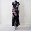 Conjunto de Saia Floral com Top Plissado Estilo Retrô Feminino Verão 2026 Novo Moda Miyake Conjunto de Duas Peças com Saia Plissada