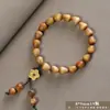Pulsera de Material Antiguo de Ciprés de Acantilado Taihang Estilo Étnico Pulsera de Madera Juguete Escultura en Madera Cuentas Budistas Pulsera de Cuentas de Oración Wenwan Mayoreo