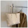 Bolso de mano simple y elegante para mujer, gran capacidad, bolso de mano con estampado vintage, bolso de hombro y axila casual moderno, comercio exterior