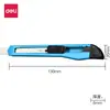 Cuchillo de Utilidad Pequeño Cortador de Papelera Cortador de Papel Soporte de Hoja de Plástico Cortador de Papel Pequeño Cortador de Papelera Deli Stationery 2052