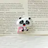 Accesorios de Resina de Panda Lindo para Fiesta Parches de Dibujos Animados Imanes para Refrigerador DIY Materiales para Fundas de Teléfono Pasadores Venta al por Mayor
