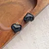 Dopamina Cor Sólida Simétrico Redondo Coração Liga Simples Esmalte Gota de Óleo Pingente DIY Acessórios de Joias Feitos à Mão