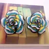40mm cerâmica macia vintage flor flor rosa grande handmade diy adorno de cabeça antigo acessórios de cabelo colar material de joia de palco