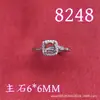 Anillo Hueco, Redondo 6*6mm, Incrustado con Piedra Natural, Cristal y Gemas de Colores, Tiktok, Xiaohongshu, Suministro del Fabricante Meilong, Diseño Hueco