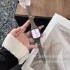 Correa de Cuero de Cabra con Anillo Metálico para Cintura Pequeña Adecuada para Apple S10 S11 Xiaomi Huawei Gt6 Fit4 Pulsera de Cuero