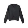 Nuevo Estilo Primavera Temprana 2026 Suéter Negro de Punto de Manga Larga con Cuello Redondo para Mujer, Casual y Versátil, Chaqueta Elegante y que Reduce la Edad