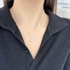 Colar com Pingente Dourado Vintage com Toque de Luxo, Estilo Levemente Luxuoso, Corrente de Clavícula de Nicho, Versátil para Mulheres na Primavera e no Verão