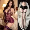 Camisón de encaje puramente sensual con copas para mujer, ropa de dormir sexy de alta gama con diseño calado, prenda de estar cómoda de una sola pieza