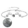 Transfronteiriço novo 100 idiomas Eu te amo um veado com sua pulseira feminino Rede de Influência projeção 520 para enviar namoradas presente mulheres