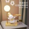 Decoración de Conejo Lindo Sala de Estar Dormitorio Mesita de Noche Bandeja de Almacenamiento de Escritorio Creativa para Regalo de Cumpleaños de Novias