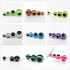 Venta al por mayor 4-12 mm Cuentas de Ojo Transparentes Redondas con Agujero Cuentas de Resina Rayadas Accesorios para Joyería Cuentas Sueltas