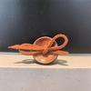 Hebilla de Botón Maillard para Cordones de Zapato, Hebilla de Zapato con Pedrería y Perlas, Decoración Rosa para Zapato, Perla de Agujero Grande, Flor de Zapato con Cuerda Anudada