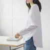 Novedades Japonesas y Coreanas Otoño e Invierno 2025 Camisetas de Manga Larga para Mujer Ropa Interior de Longitud Media Holgada que se Puede Usar por Fuera Estilo Nuevo