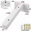 Soporte de carga, Soporte triangular invisible, Estante de pared, Soporte trípode de ángulo recto, Soporte fijo para estante