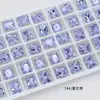 Pedras de Strass Roxo Lavanda para Nail Art Strass Irregulares com Base Pontiaguda Acessórios para Joias DIY Tendência Xiaohongshu Strass para Unhas Usáveis