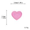 Parches Bordados de Corazón Negro Rosa Rojo Blanco Bordados por Computadora para Chaquetas de Plumas y Pantalones Parches Hechos a Mano DIY