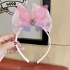 Diadema de mariposa súper de hadas transfronteriza tocado de princesa para niños lazo tridimensional con pasador de diamantes