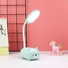 Mini luminária de mesa LED recarregável fofa e feminina para estudantes do ensino fundamental, quarto de dormitório, abajur de cabeceira fábrica