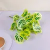 Simulación Hojas Verdes Árbol Falso Hojas de Árbol Potos Hojas de Manzana Decoración de Pared de Plantas Arte Floral Paisaje Plantas Verdes Paisajismo de Interiores Colocación