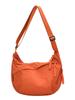 2025 Bolso de Hombro de Color Sólido de Moda para Viajes Cotidianos para Mujer, Bolso Tipo Dumpling Casual Diario Ligero, Bolso Cruzado de Tela de Nylon Casual para Mujer