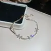 Pulseira Borboleta Zircônia Ultra Brilhante Transfronteiriça, Luxo Leve, Alto Padrão, Pulseira Requintada e Versátil, Design Moderno, Joias para Atacado