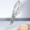 Tijeras Multifuncionales para Huesos de Pollo, Tijeras de Cocina, Tijeras Domésticas de Acero Inoxidable para Cortar Pescado, Carne, Verduras y Tijeras Resistentes