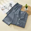 Pijama Masculino de Manga Longa Roupa de Casa Todas as Estações Algodão Nuvem Pode Ser Usado Fora Conjunto Cardigã Novo Estilo 2026 (Xin)