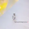 Kana Mina Design de Personalidade Nicho Parafusos Pregos de Orelha Ins Doce Legal Fashionável Banho Pregos de Orelha