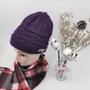 Gorros de Invierno para Mujeres Mayores, Gorros para Madres Mayores, Gorros de Lana Tejidos Espesos de Terciopelo, Gorros Cálidos para Personas de Mediana Edad y Mayores Venta al por Mayor
