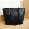 Bolsa Tote Grande com Padrão Trançado 2026 Nova Elegante para o Dia a Dia Feminina Bolsa de Ombro com Textura Vintage
