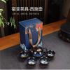 Juego de Té Jianzhan Hogareño Transmisión en Vivo de Douyin Arena Tianmu Esmalte Dorado Juego Completo Del Horno a la Tetera Xishi Una Tetera Cuatro Tazas Suministro Transfronterizo