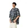 Camisas Retro a Cuadros de Manga Corta para Hombre y Mujer Verano Tendencia Adolescentes Cleanfit Holgadas Casuales Camisas y Chaquetas