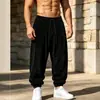 Pantalones jogger de pana para hombre europeos y americanos, pantalones tipo harén holgados con cordón para otoño e invierno, pantalones casuales retro de caída ancha para hombre