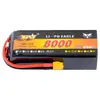 Paquete de Batería de Litio Eagle King 22.2V 8000Mah 25C 6S para Drones, Modelos de Coche, Modelos de Barco, Vehículos de Control Remoto de Alta Tasa