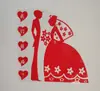 Suministros de boda decoración festiva de la habitación de bodas diseño pegatinas de palabra feliz pegatinas electrostáticas para ventana felices muebles de sala de estar de boda palabra feliz