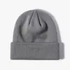 Sombrero de pescador de moda minimalista europeo y americano al por mayor Sombrero cálido de doble capa para estudiantes Bromista Sombrero de lana para hombre Sombrero de punto Mujer