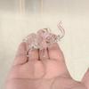Adornos de Elefantes de Esmalte Cristalino al por Mayor Sala de Estar Oficina Adornos de Cristal Artesanías de Vidrio Regalos de inauguración de casa