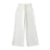 Calça de Terno de Cintura Alta Calça Larga Calça Longa Outono 2025 Nova Moda Versátil Solta Emagrecedora Cor Sólida Casual Calça Reta